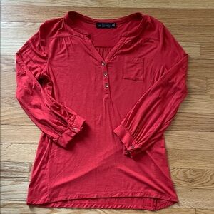 The Limited Small Red Women's Button-Down Shirt